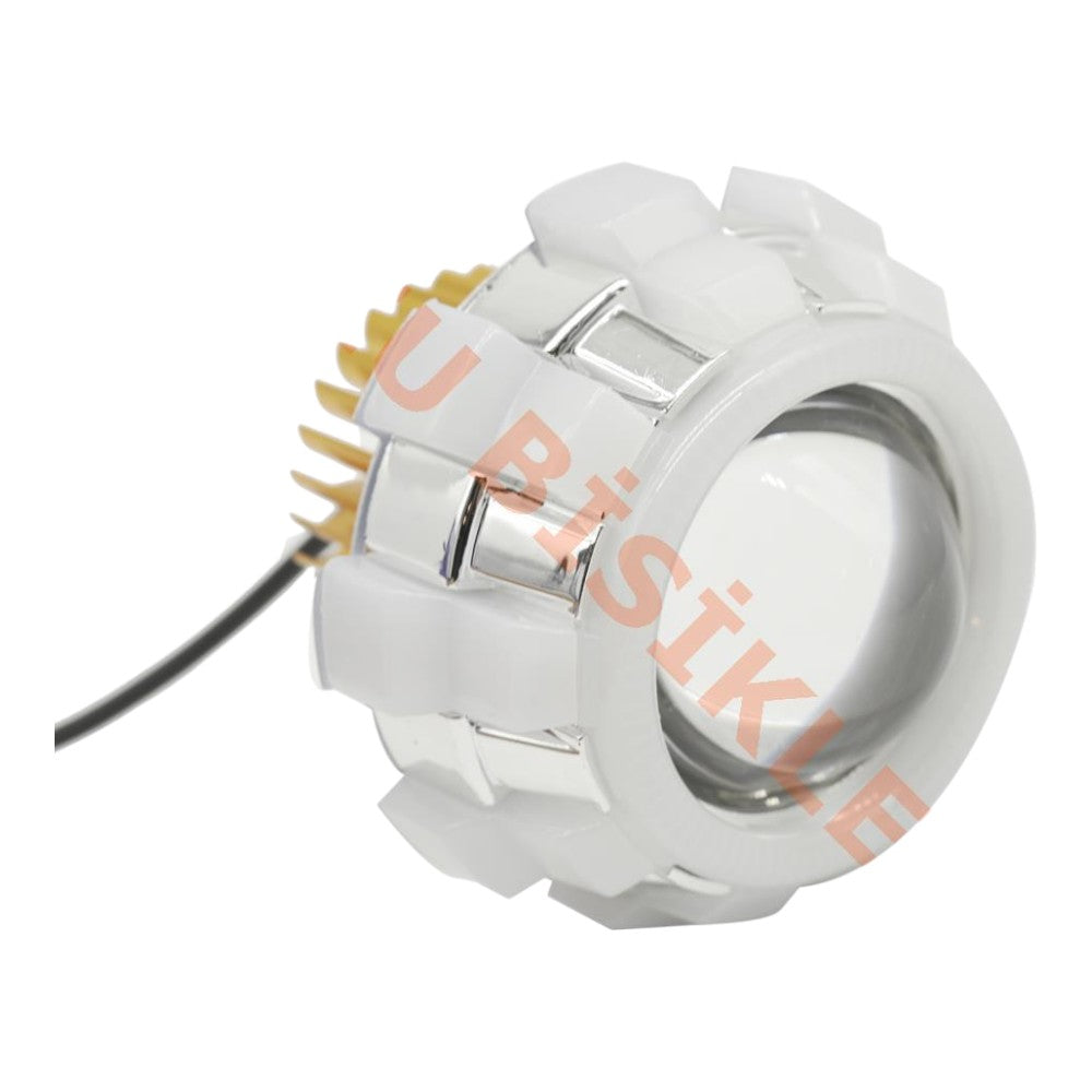 Etrafı Angel'lı Çakarlı LED Sis Lambası (Yuvarlak)