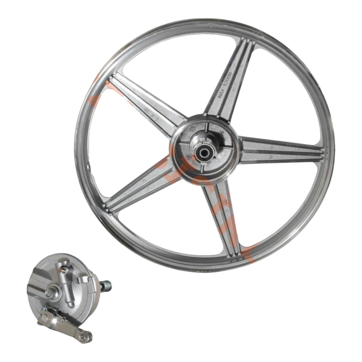 Mondial AGK Ön Jant Alüminyum Komple (1.40x18) (Kampana, Balata, Mil Dahil)