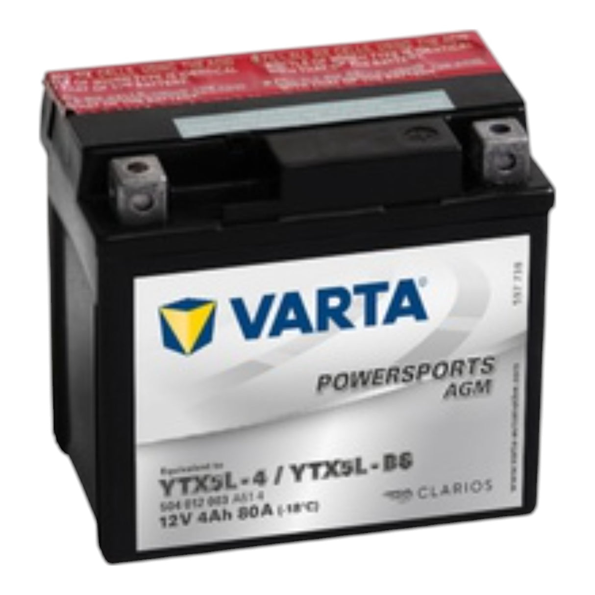 Varta Motosiklet Aküsü YT5L-BS 12V4Ah (Suyu Yanında)