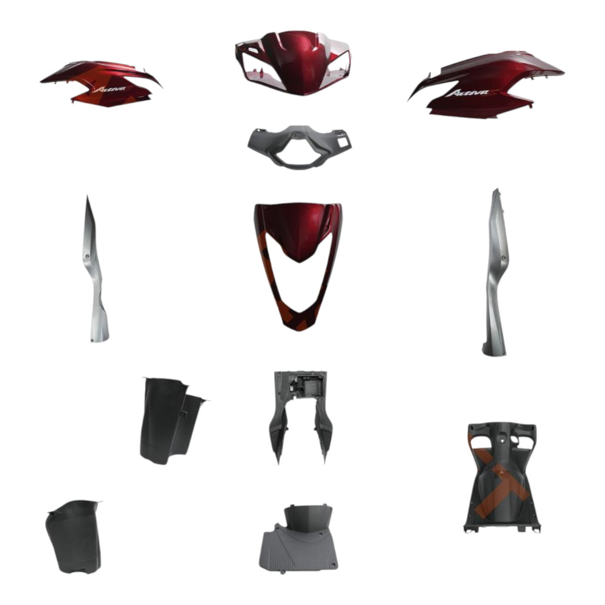 Honda Activa S Kaporta Seti (Kırmızı) (Yeni Model)