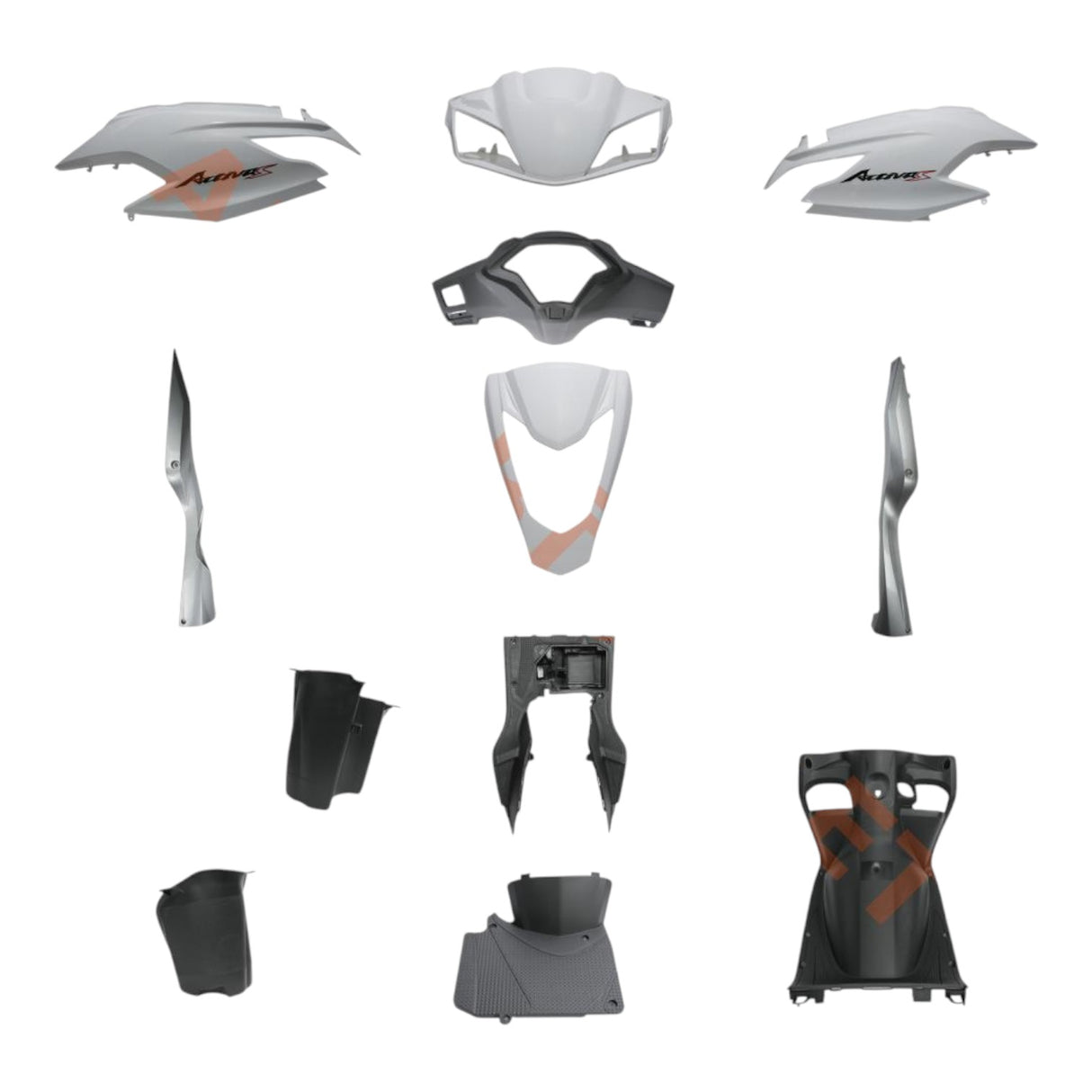 Honda Activa S Kaporta Seti (Beyaz) (Yeni Model)