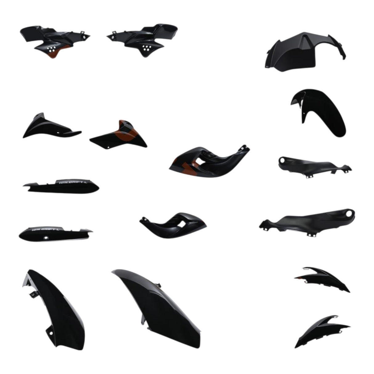 Mondial Drift L 125 Kaporta Seti (Siyah)