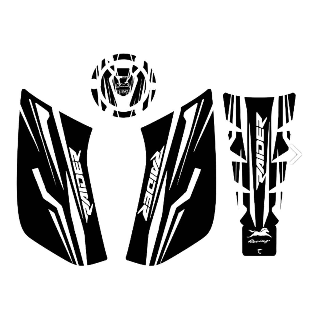 Tank Pad TVS Raider 036 (Siyah)
