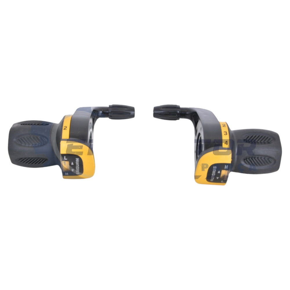 Bisiklet Grip Shift Vites Kolu 7'li No-Index KDSG-08 (Set, Tekli, Ambalaj) Sarı - Saiguan