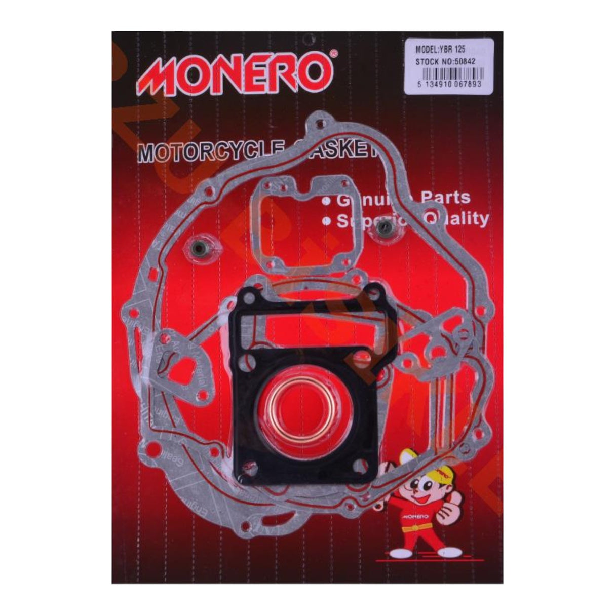 Yamaha YBR 125 Conta Takımı (Subap Keçesi Dahil) (Silikonlu)