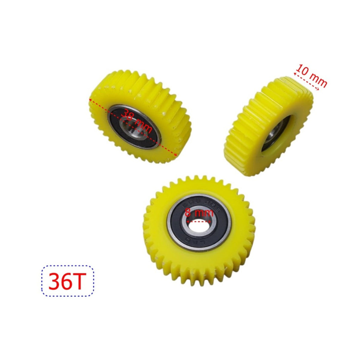 E-Bike Motor Dişlisi (Kestamit) (3'lü Set) (36T) (İthal)