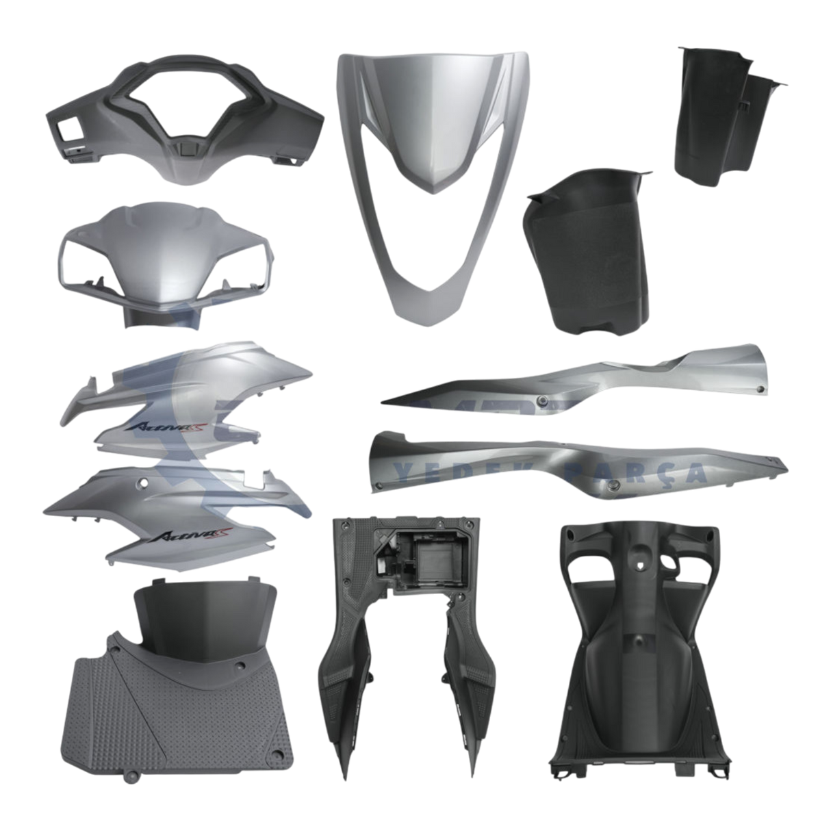 Honda Activa S Kaporta Seti (Gri) (Eski Model)