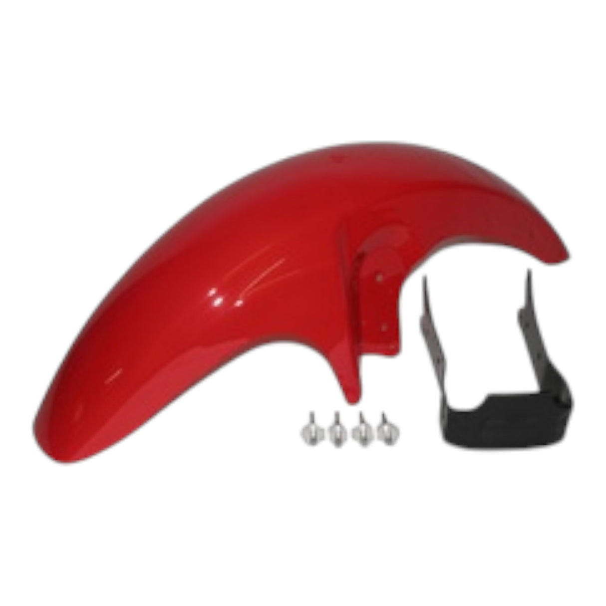 CG 125 Ön Çamurluk Plastik (Kırmızı) (Bağlantılı)