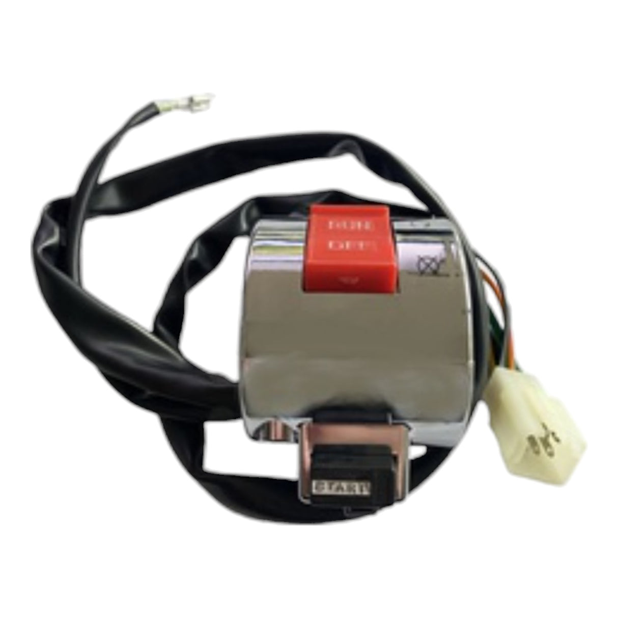 Mondial ZNU 125 Sağ Kumanda Komple (Nikel) (Kırmızı Düğmeli)