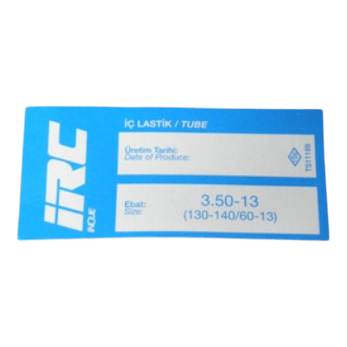 IRC İç Lastik 3.50-13 (Eğri Sibop) (8501)