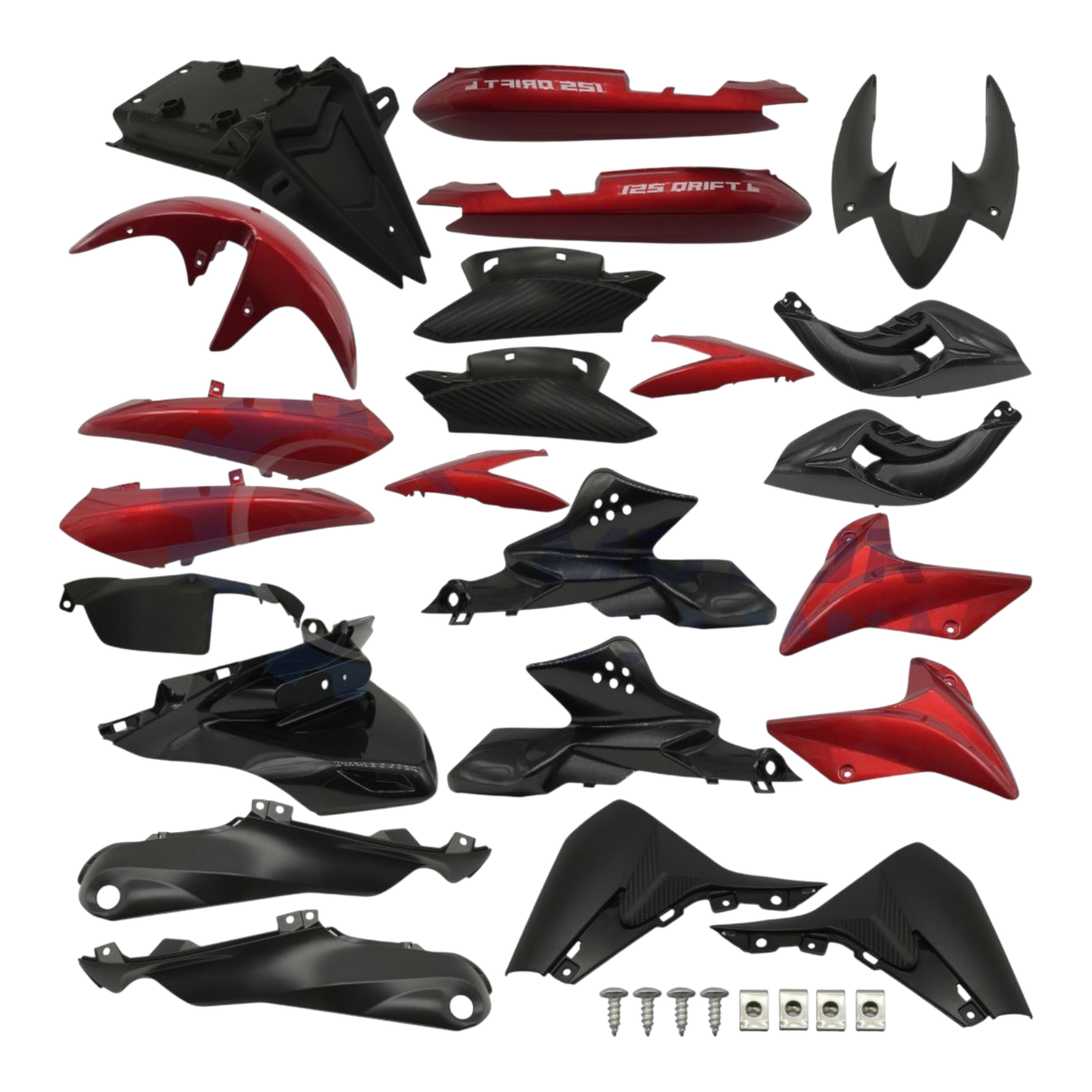 Mondial Drift L Kaporta Seti (Kırmızı)