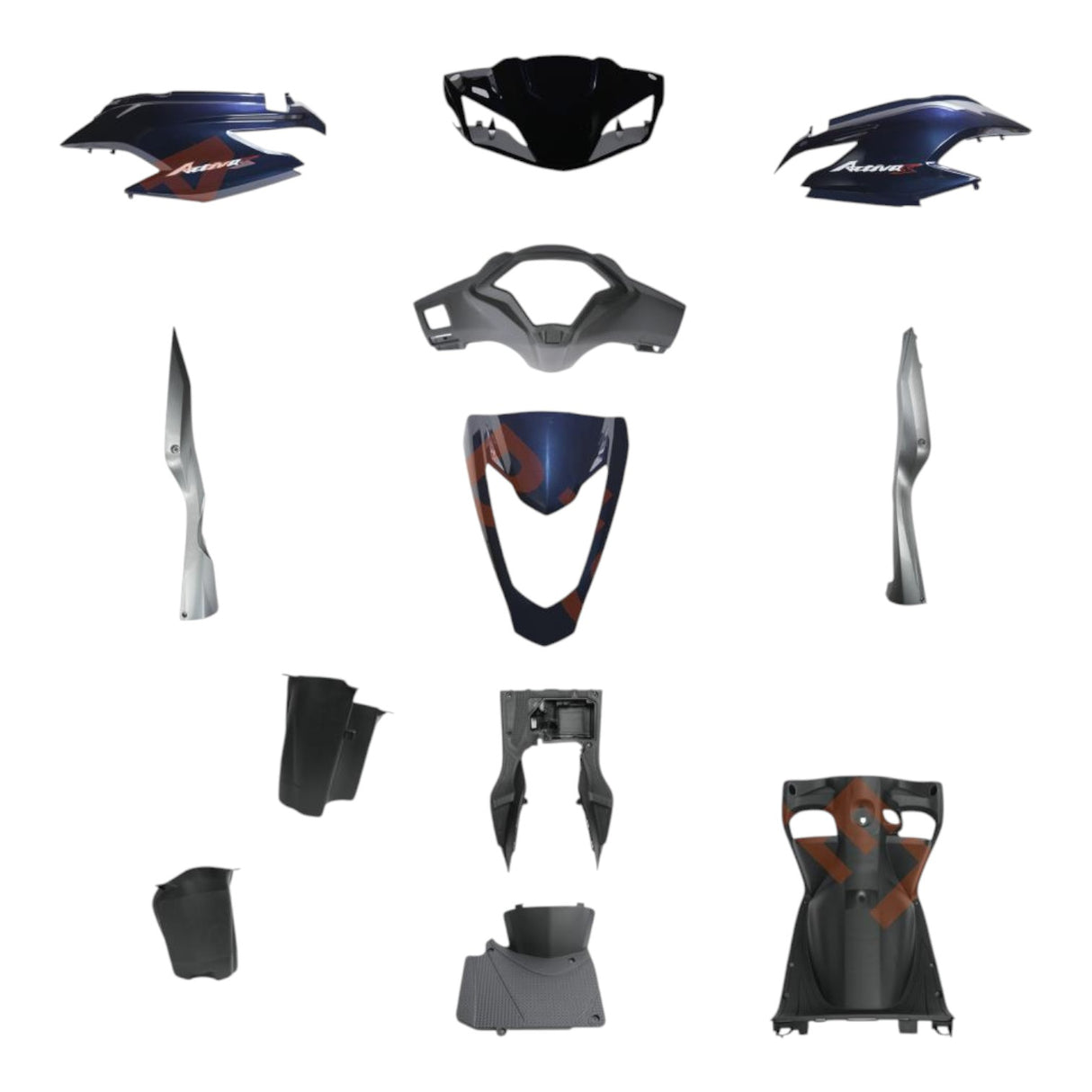 Honda Activa S Kaporta Seti (Mavi) (Yeni Model)