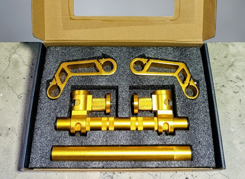Motosiklet Modifiye Gidon Universal ALM CNC (Altın Rengi)