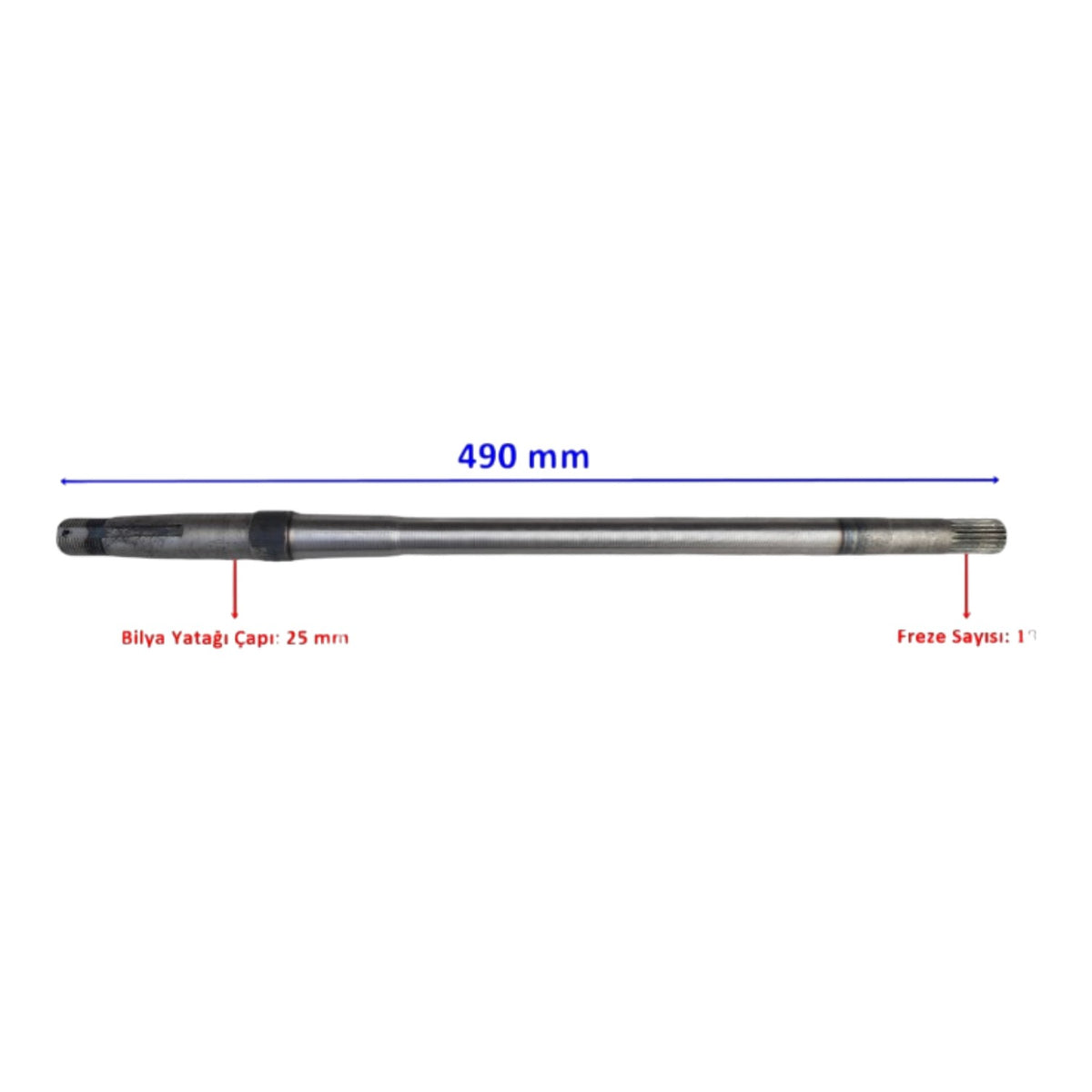 Stmax GF 700 E-Pikap Aks Mili (490x25x18 mm) (Yerli)
