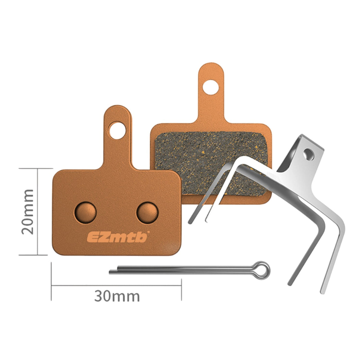 Bisiklet Disk Fren Balatası (Metalik) (EZmtb BP1101) (Kartlı)