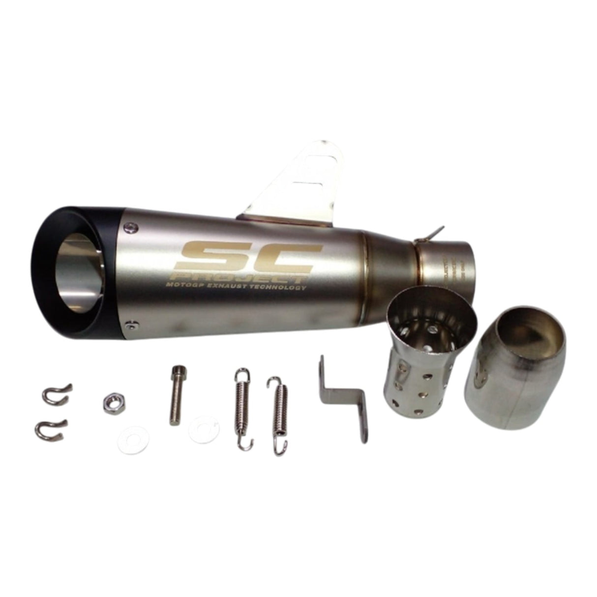 Modifiye Egzoz Titanium 335*51mm (Rialli) (SC Project Görünümlü)
