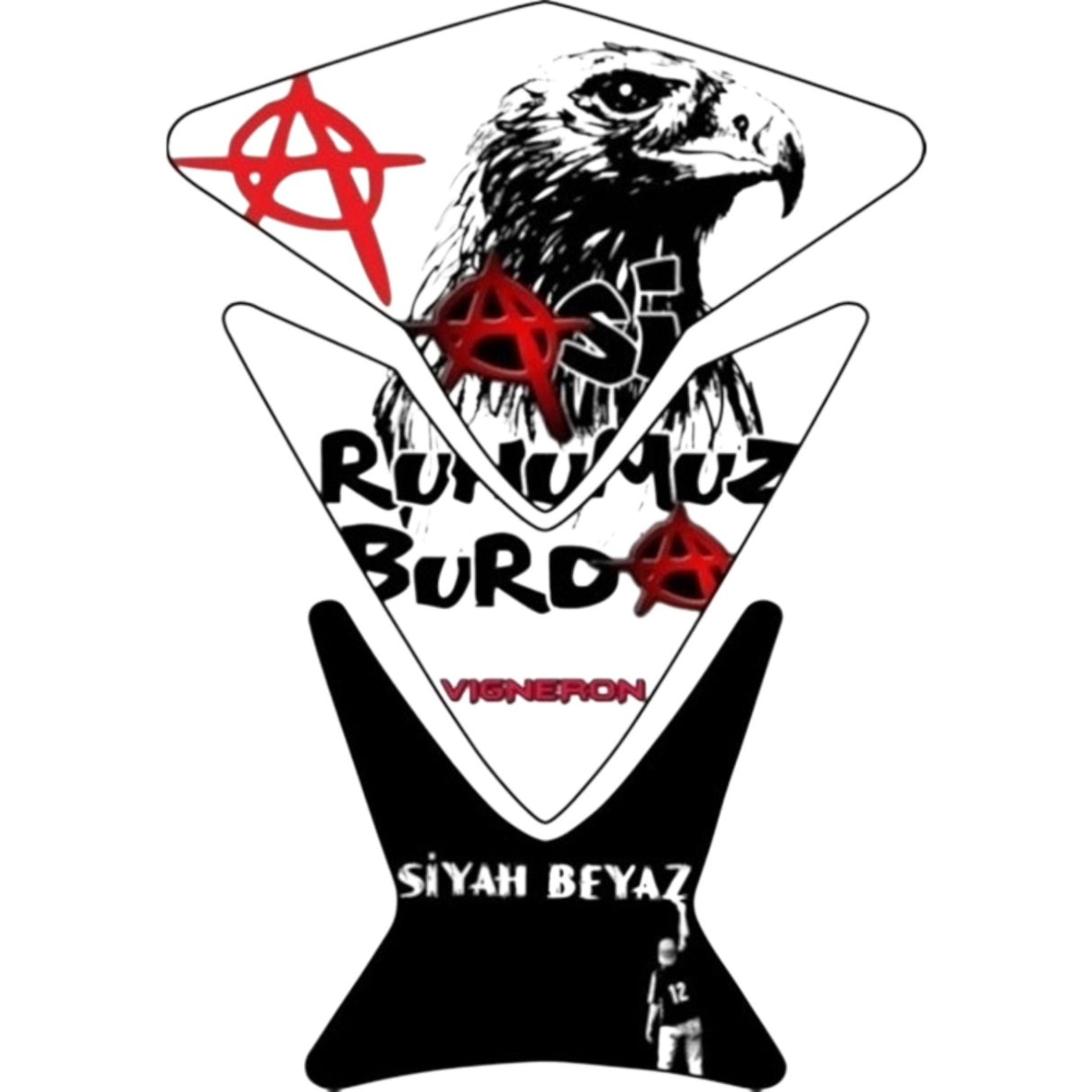 Tank Pad (Siyah) (Beyaz) 0764