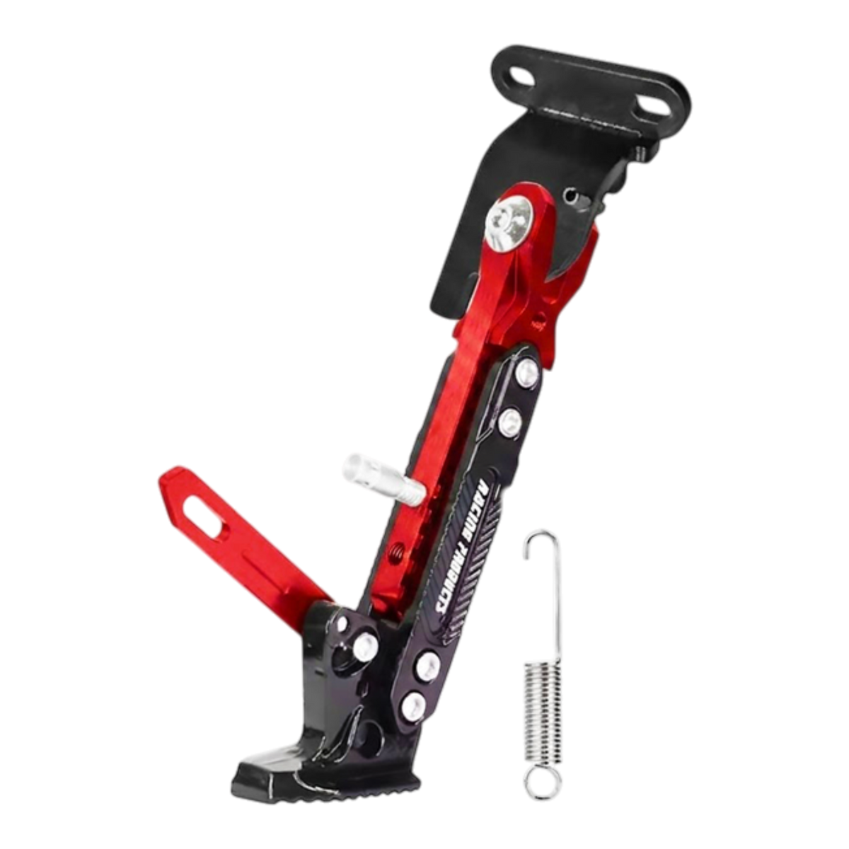 Elektrikli Scooter Ayarlı Park Ayağı (10 İnç) (Robot Model) (Kırmızı-Siyah) (İthal)