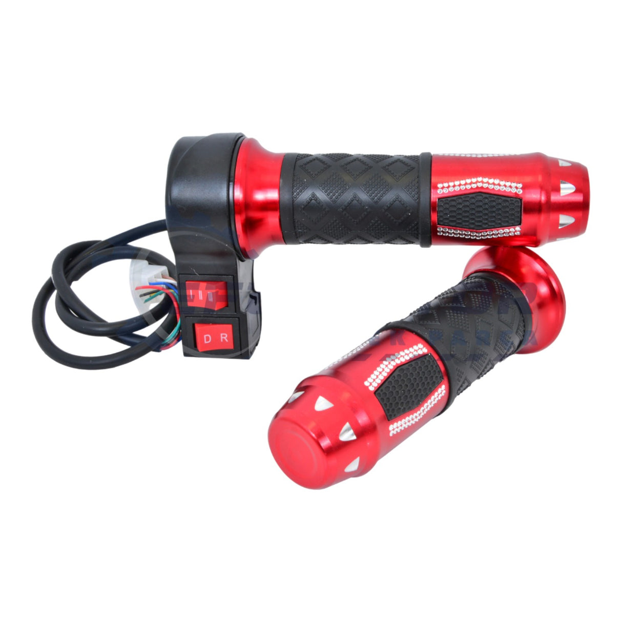 E-Bike Gaz Kolu (Takım) (Kırmızı) (3 Vites, İleri, Geri)