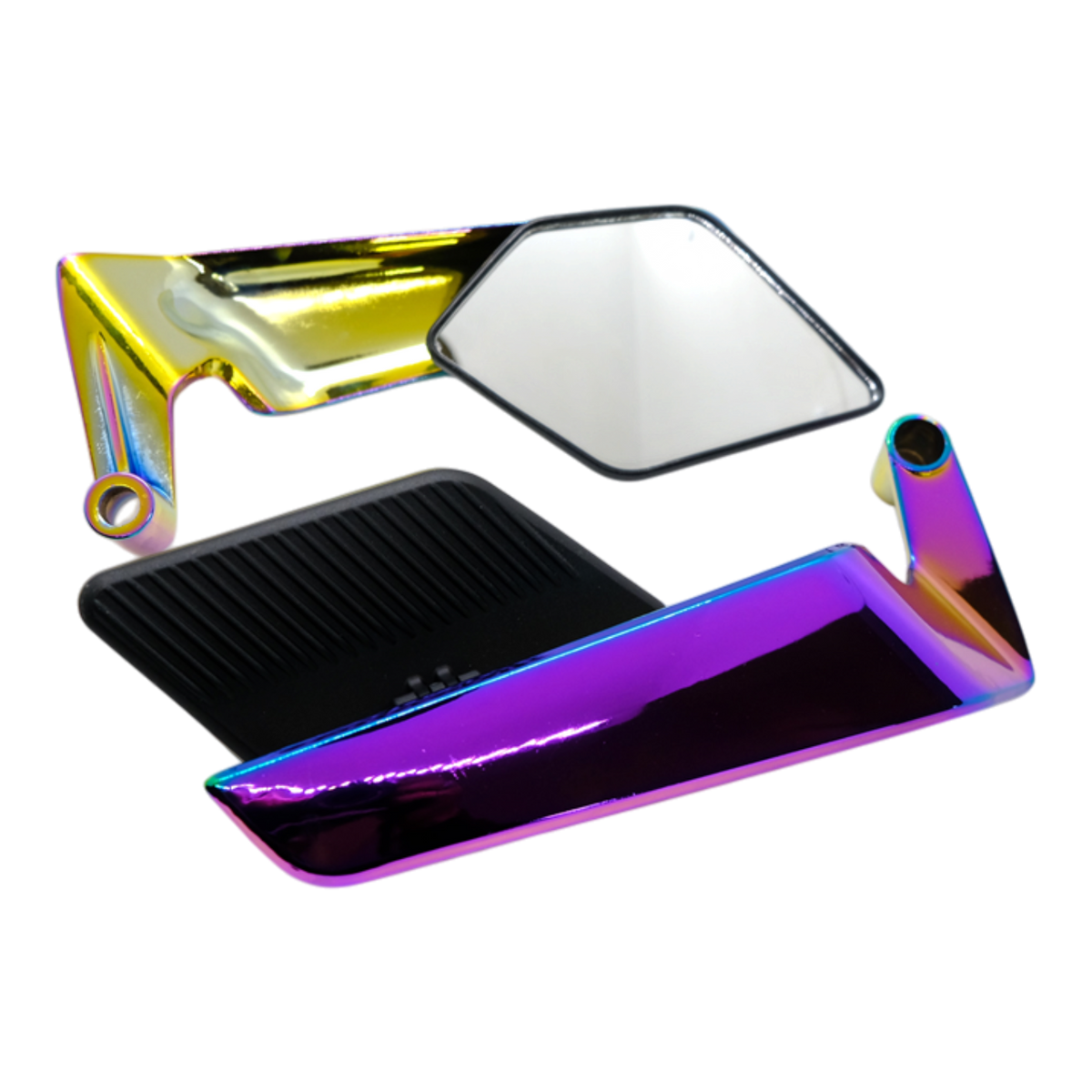 Motosiklet Modifiye Ayna (Rainbow) (Geniş Açılı Kanat) (FGJ-41) (İthal)