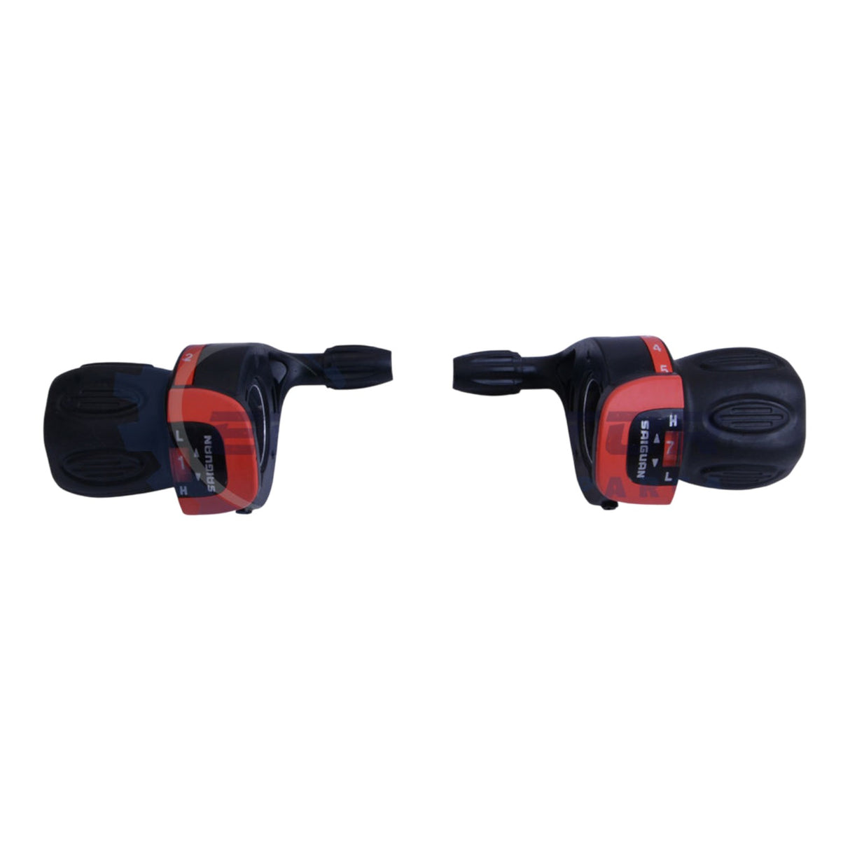 Bisiklet Grip Shift Vites Kolu 7'li No-Index KDSG-09 [Set, Tekli, Ambalaj] (Kırmızı) Saiguan
