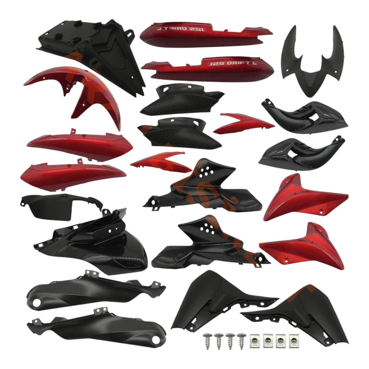 Mondial Drift L Kaporta Seti (Kırmızı)