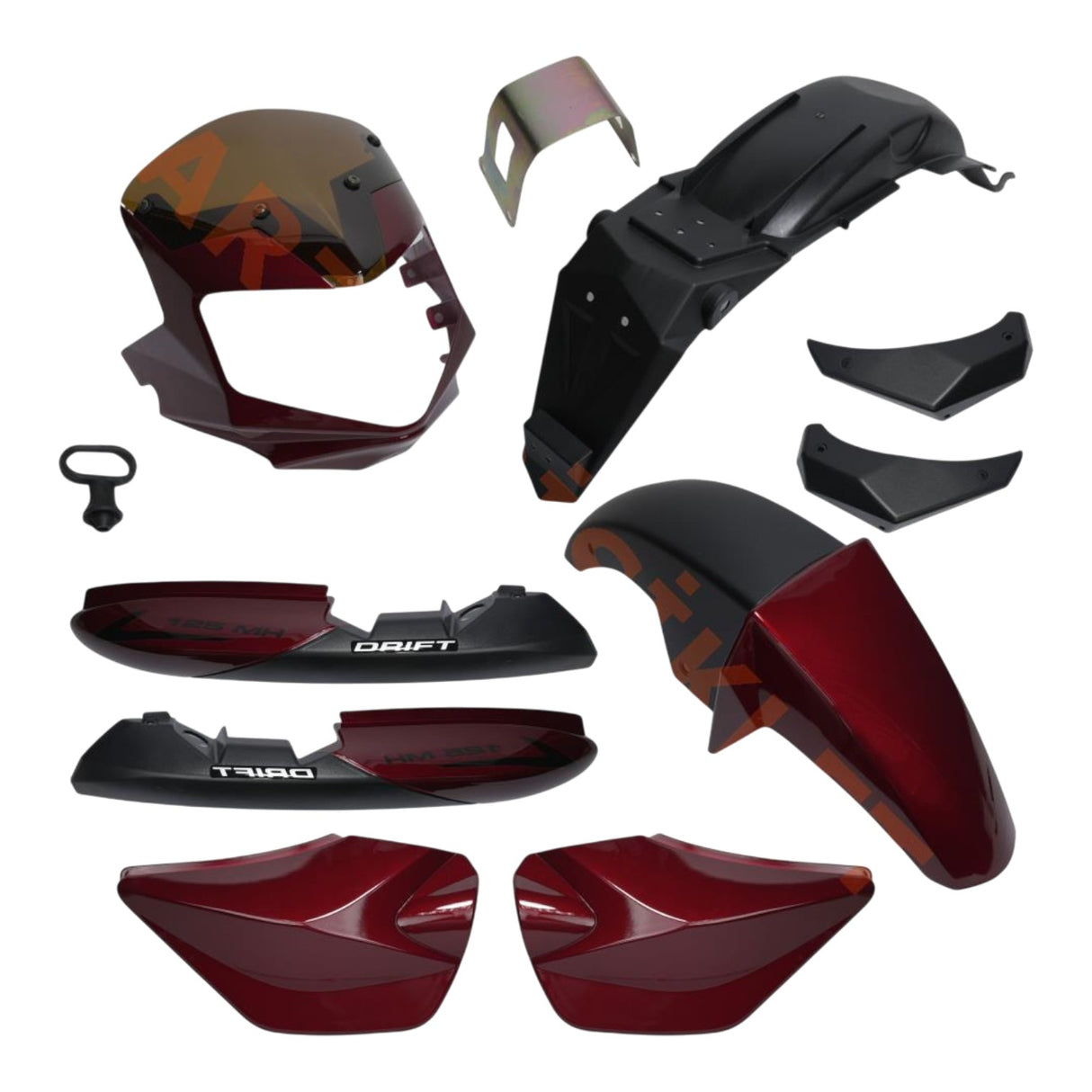 Mondial MH Drift Kaporta Seti (Kırmızı)