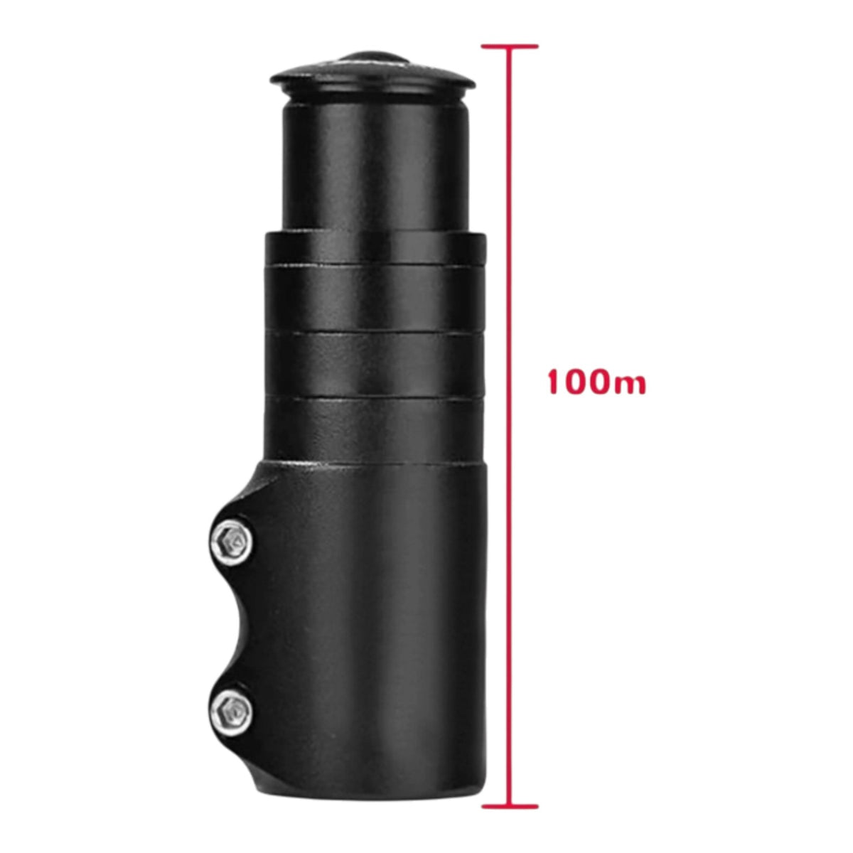 Bisiklet Gidon Uzatma Aparatı (100 mm) (Alüminyum) (Siyah) (CH14E)