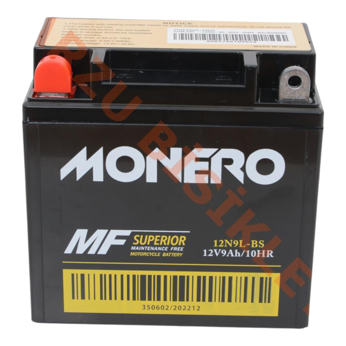 Monero Akü 12N9L - BS - (RUS - JAWA - MZ) (137*76*134)