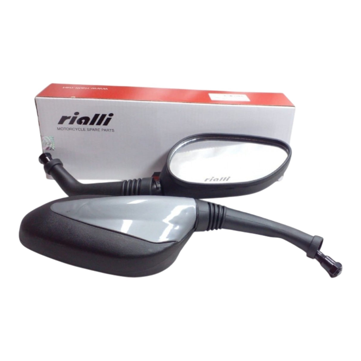 Motosiklet Ayna 10mm (Siyah & Gri) (Rialli)
