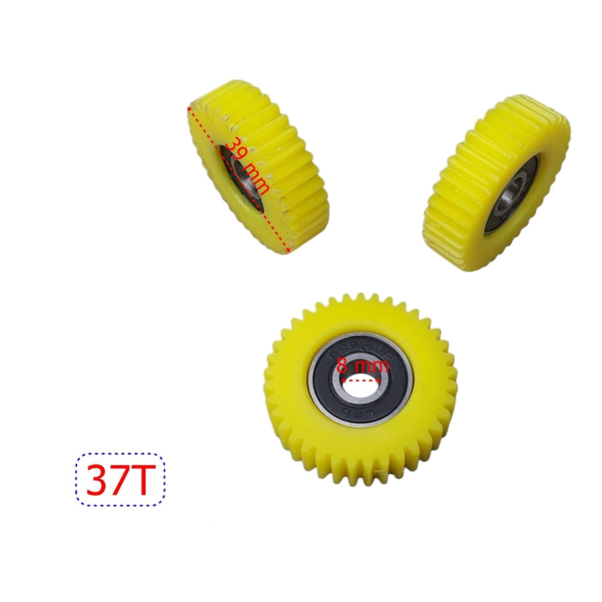 E-Bike Motor Dişlisi (Kestamit) (3'lü Set) (37T) (İthal)