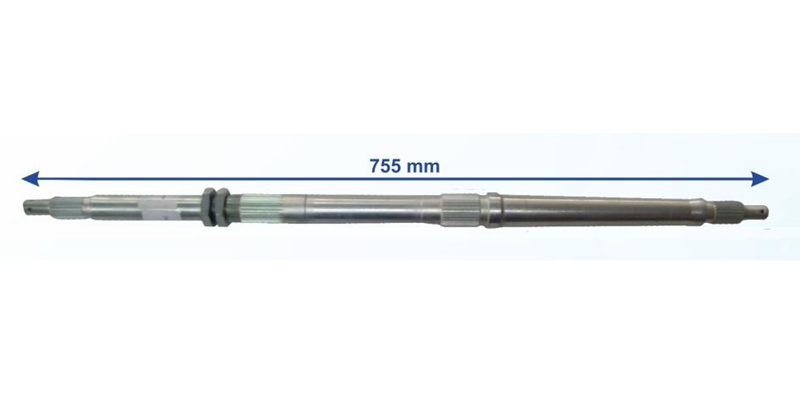 ATV Kanuni 125-F150 Off Road Aks Mili (755 mm) (Tek Yivli) (30 mm Bilya Yatağı) (23 Freze) (Yerli)