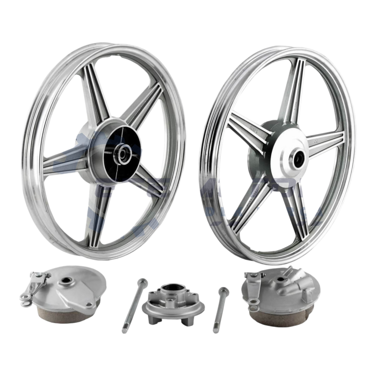 CG Serisi Ön & Arka Jant Alüminyum (Büyük Balata & Kampanalı & Dişli Tamburu Dahil) (Ön 1.40*18 Arka 1.85*18) (OEM) KL