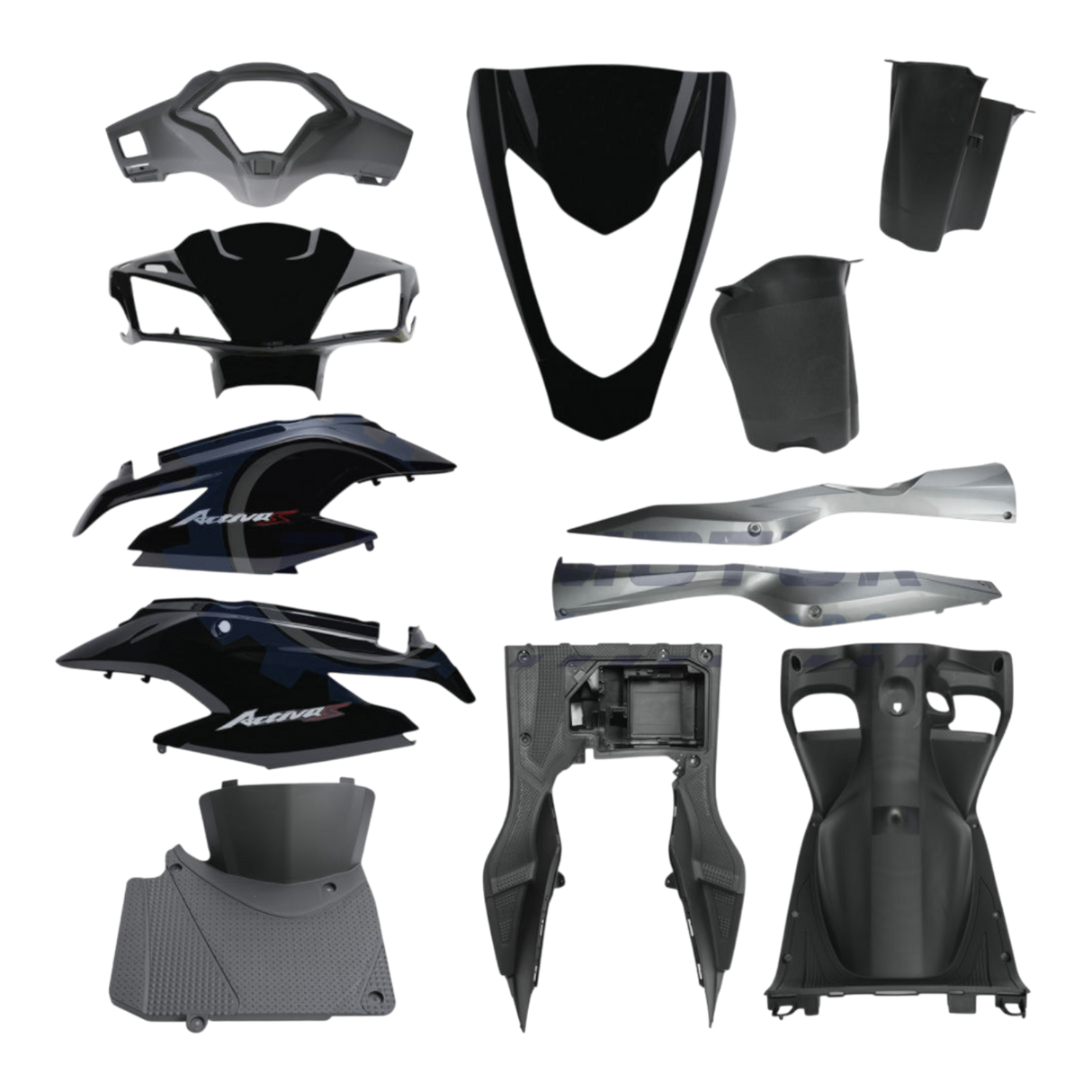 Honda Activa S Kaporta Seti (Siyah) (Eski Model)