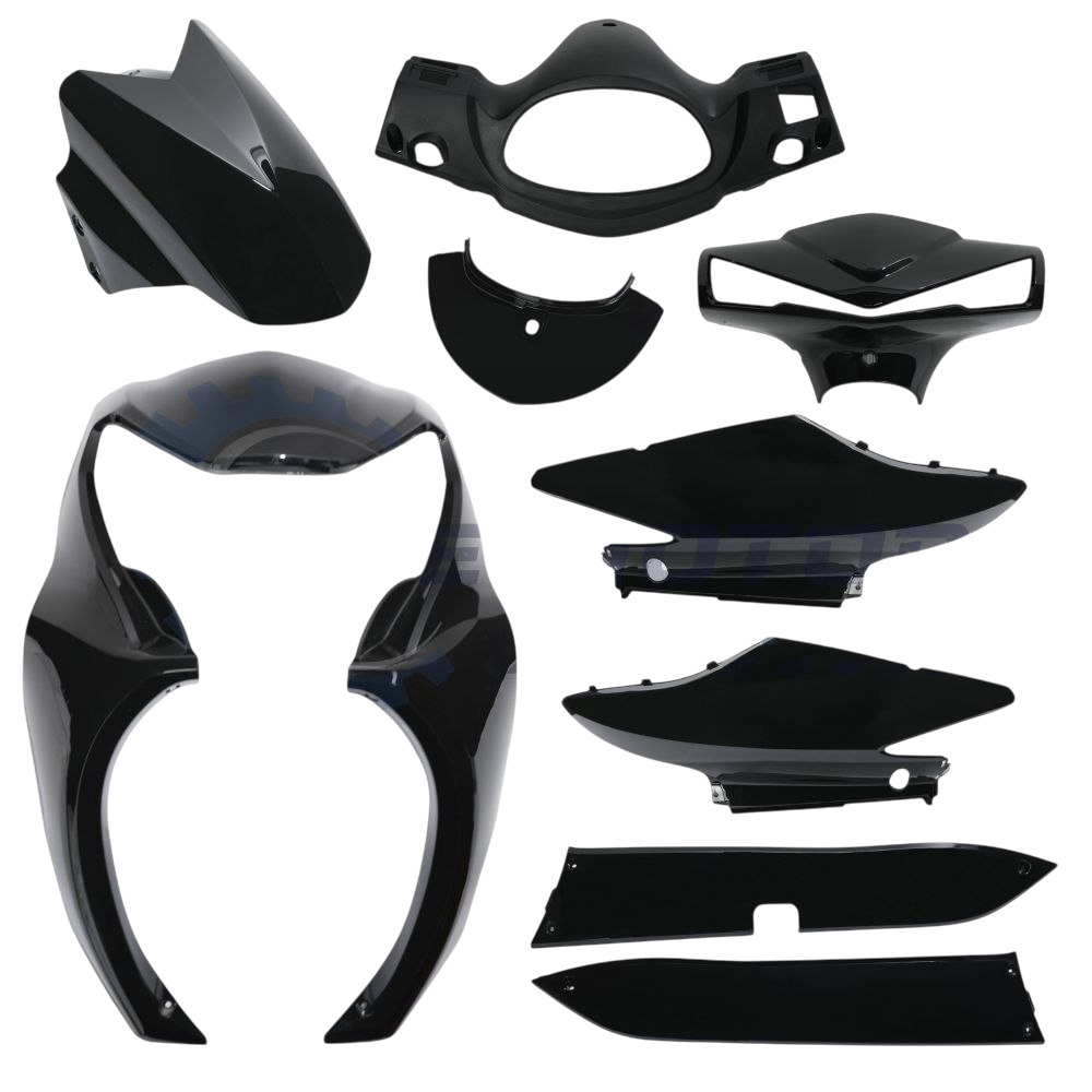 Kuba Space Pro Kaporta Seti (Siyah) (Boyalı Aksam) (Kuba Space Max Uyumlu)