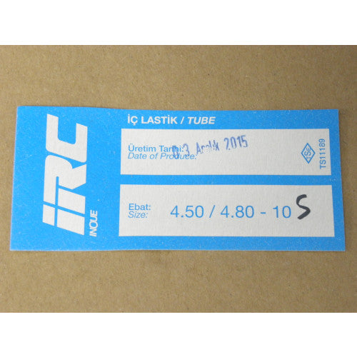 IRC İç Lastik 4.50/4.80-10 S (Düz Sibop) (8590)