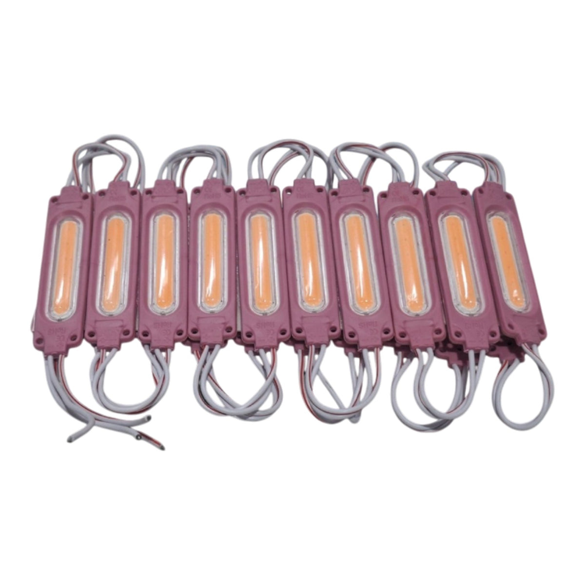 Motosiklet 3lü LED (Güçlü Işık) (Pembe)