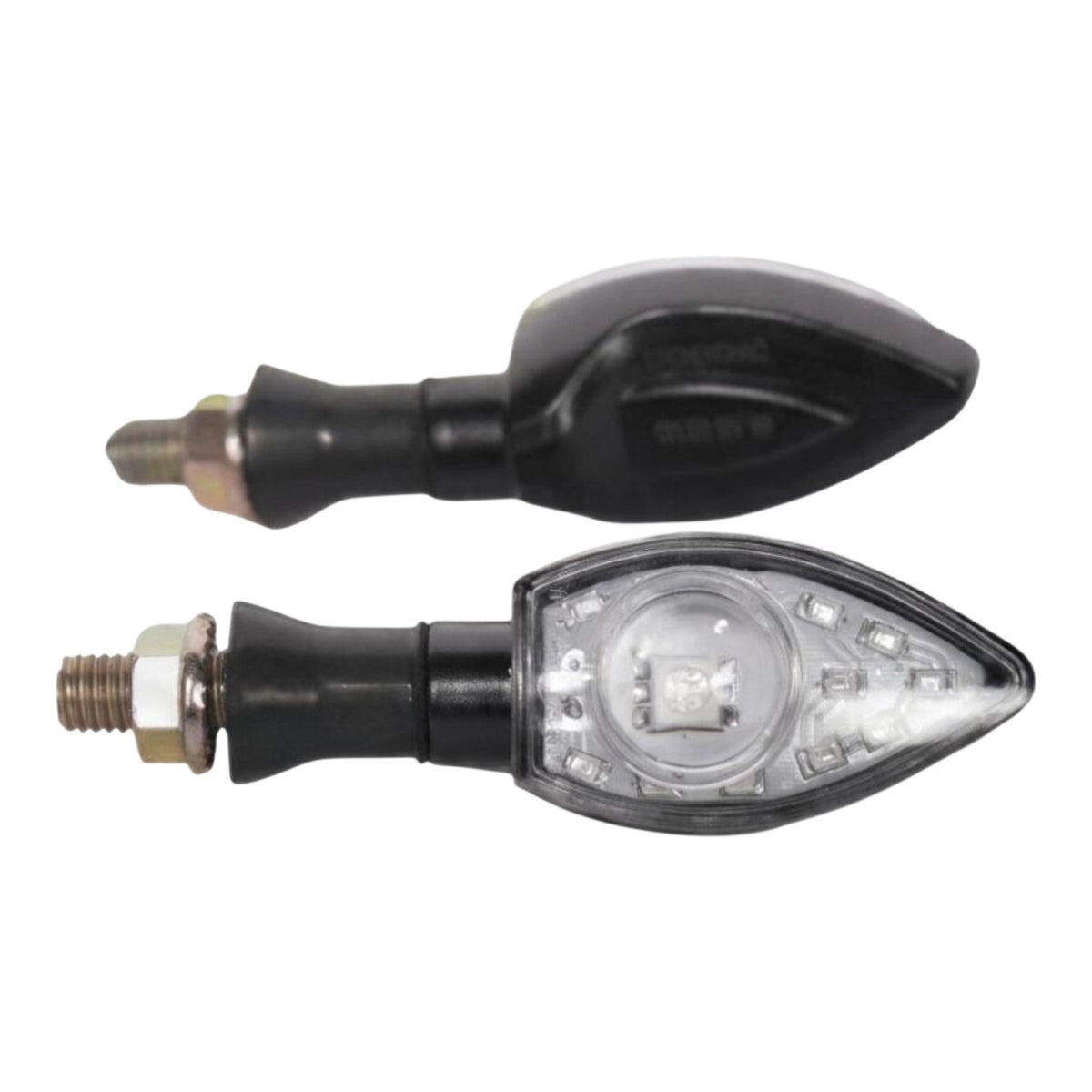 Motosiklet LED Sinyal Takımı (Sarı Işık) (Siyah) (1061) (E Belgeli)