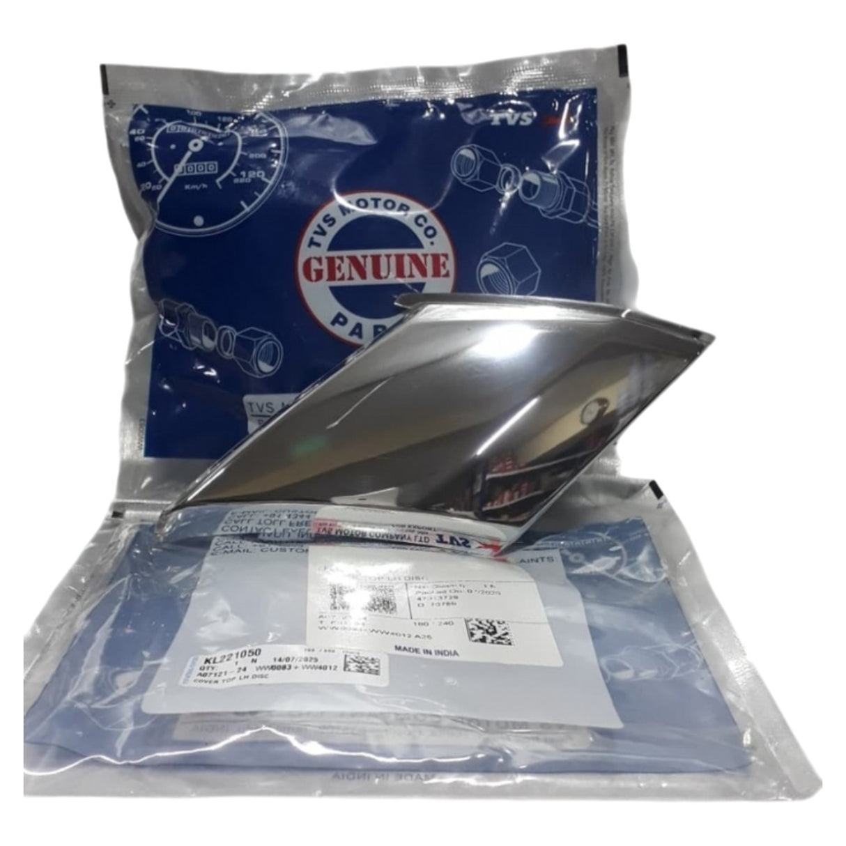 TVS Jupiter 125 Sol Üst Dekor Kapak (Nikelaj) (KL221050)