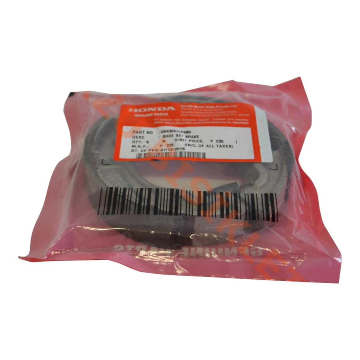 Honda Dio Fren Balata (Honda Spacy, Honda Activa, Honda Beat, Honda Fizy, Honda CBF, Honda Spacy Alpha, Honda PCX, RKS Spontini 110) (OEM Üretim)