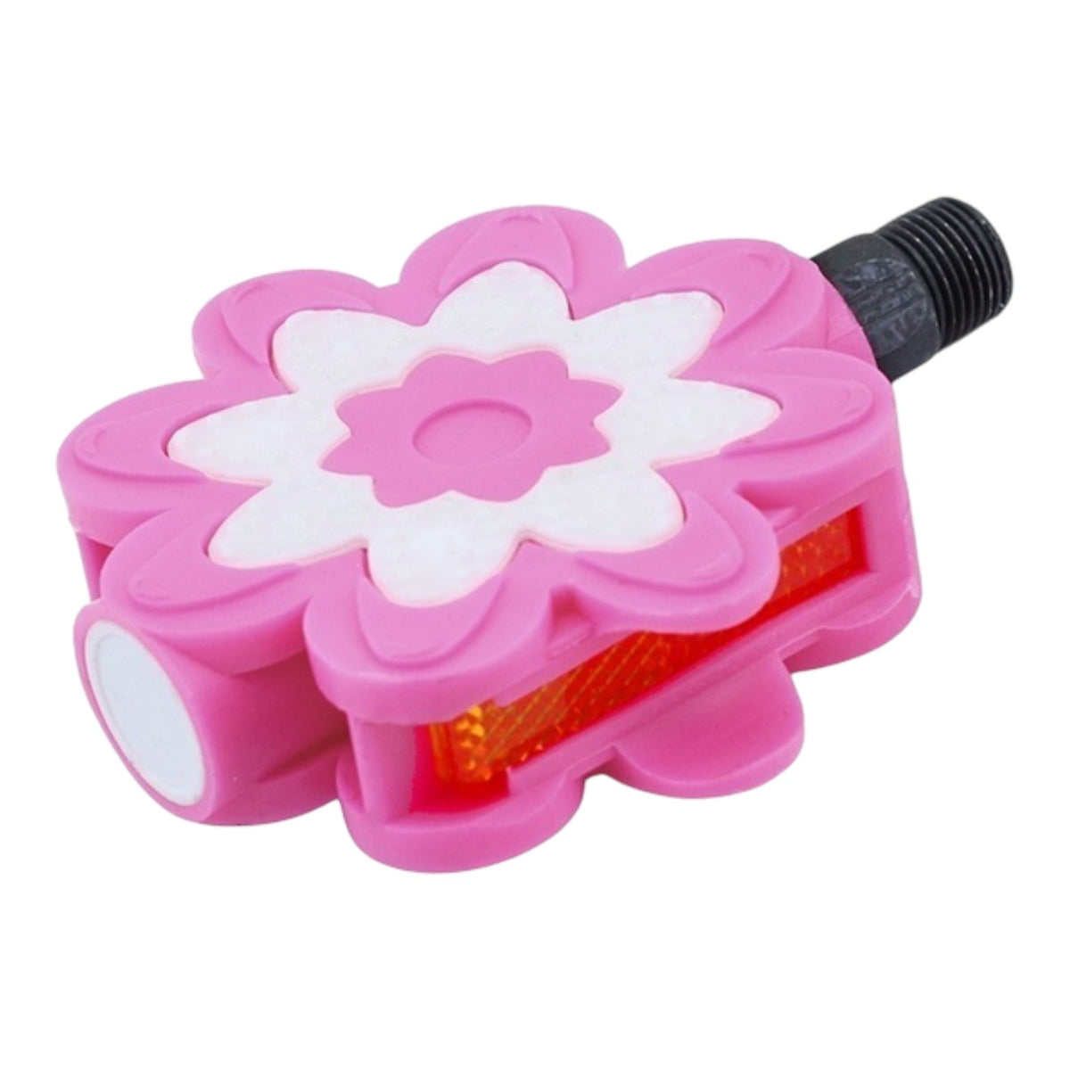 Bisiklet Pedal (16-20 Jant) (Pembe-Beyaz) (Çiçek Desenli) (Bilyasız) (HF-870)