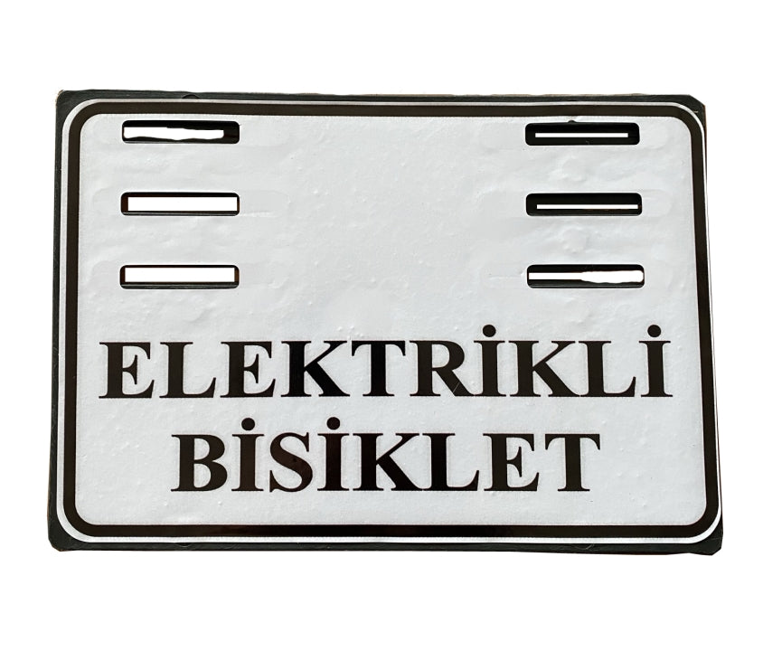 ATL Yerli E-Bike Plakalık Plastik