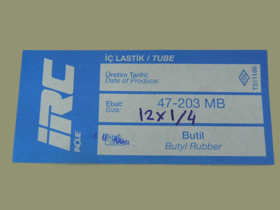 IRC İç Lastik 12 x 1.75 (47/203 MB) (8635)